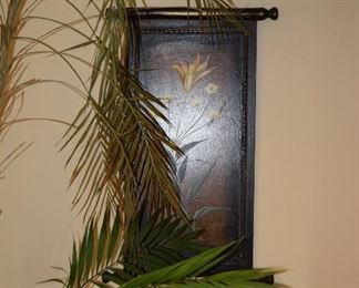 Plant and Wall Scroll