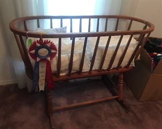 Award Winning Vintage Rocking Cradle