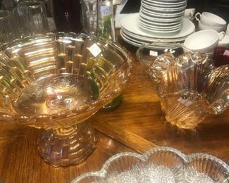 Carnival Glassware, Amber