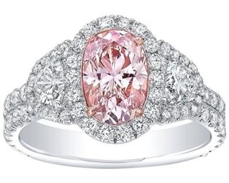 Lot 688 Fancy Pink Diamond  GIA