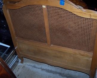 Vintage Caned Bed Headboard
