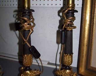 Black and Gold Lamps