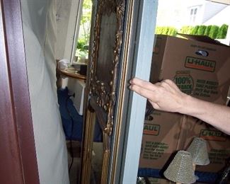 Large (approx. 4" x 6" ) Wooden Mirror