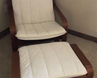 Ikea Chair and Ottoman
