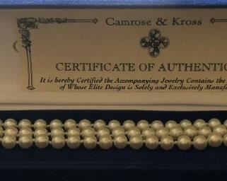 Camrose & Kross Jacqueline Kennedy Reproduction Pearls