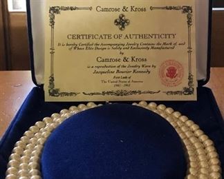 Camrose & Kross Jacqueline Kennedy Reproduction Pearls