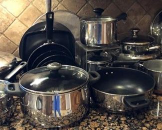 Assorted Pots & Pans