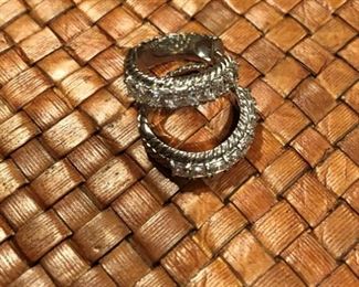 Judith Ripka CZ Hoops