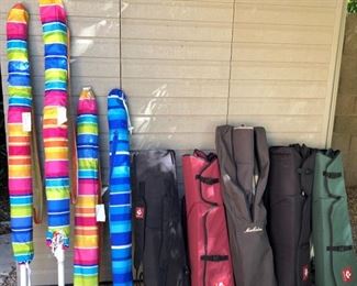 Assorted Umbrella's and Chairs