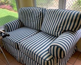 Striped love seat