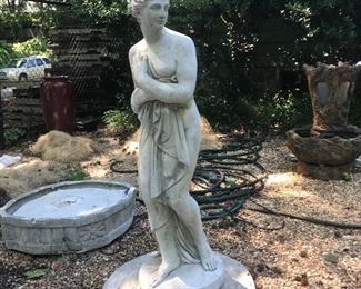 One of two Grecian goddess statues imported from Italy (scroll down for more) both in impeccable condition and kept in an enclosed lanai. Rare finds!