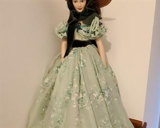 Scarlett O'Hara " Gone With The Wind" doll made by Franklin Heirloom Dolls