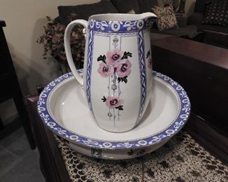 Antique Pitcher & Bowl Set