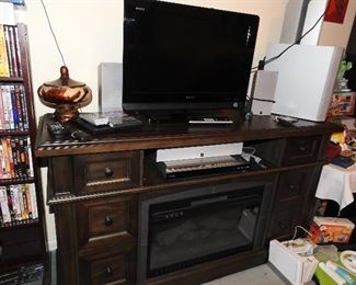 Fantastic TV Console/Stand w/"Fireplace" (with or without heat)