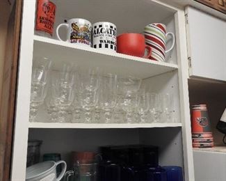 Pretty Etched Glassware, etc