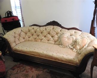 Diminutive Victorian Sofa...Very Sweet!! No...it's not full sized!