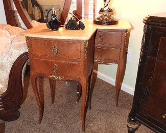 Pair of Marbletop Italian Side Tables