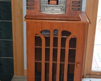 Old Radio and Cabinet