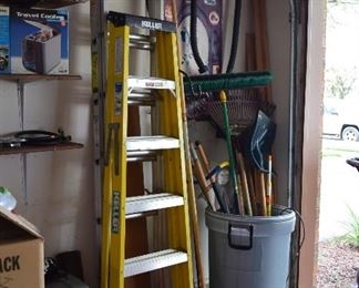 Ladder and Garden Tools