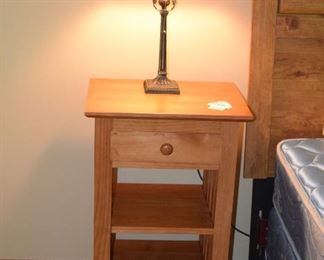 Night Stand and Table Lamp