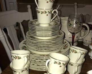 Holly china set