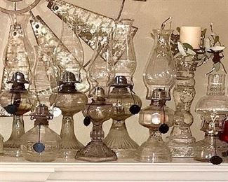 Clear Glass oil lamps