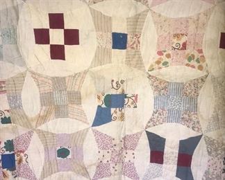 Vintage feed sack quilt