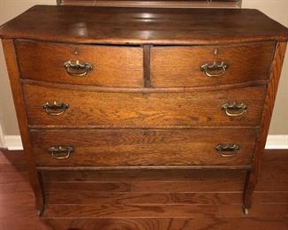 Tiger Oak chest of drawers