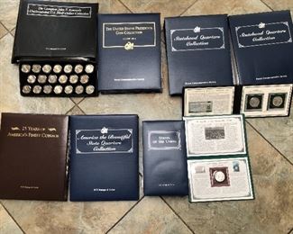 Some of the collectible coins.