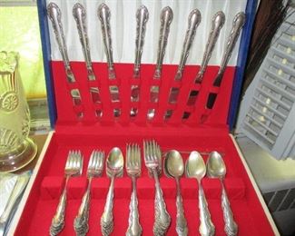 silver plated flatware