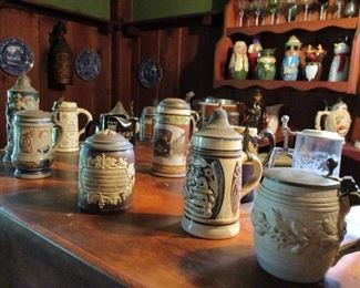 German steins & one lithopane
