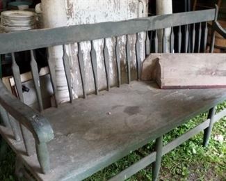 Early arrow back bench