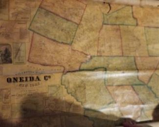 1850's map of Oneida County