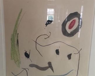 Signed Miro Print.