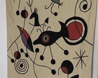 Wonderful Tapestry in the manner of Miro