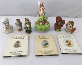 Beatrix Potter Figurines & Books 1, 2, & 3 Vintage 9 Piece
https://ctbids.com/#!/description/share/171497