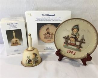 M. I. Hummel Goebel 1992 Plate & Bell 3 Piece https://ctbids.com/#!/description/share/171508