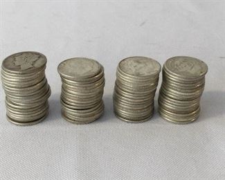 U.S. Silver Dimes Vintage 74 Piece https://ctbids.com/#!/description/share/171534