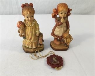 ANRI Sarah Kay Vintage Hand Carved Figurines 2 Piece #2 https://ctbids.com/#!/description/share/171539