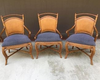 Palecek Bamboo Rattan Chairs https://ctbids.com/#!/description/share/171570