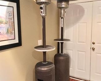 2 propane outdoor heaters