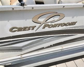 2007 Crest Caribbean Pontoon Boat. Outboard Yamaha F150TXR 4- Stroke Series.