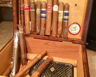 Humidor and cigars