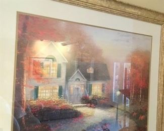 Thomas Kinkade framed print