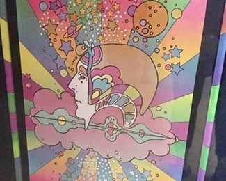 vintage Peter Max framed print
