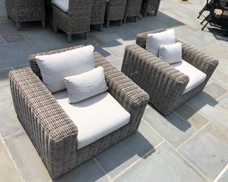 Outdoor chairs by restoration hardware