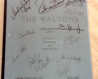Great Autographed Script from The Waltons TV Series 1978 Episode GRANDMA COMES HOME Rare! CAST AUTOGRAPHED.