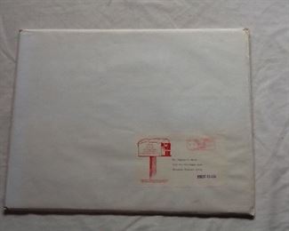 Several SID SOLOMON -ST. LOUIS BLUES LARGE CHRISTMAS CARDS 1960’s-1970’s Rare Collectibles