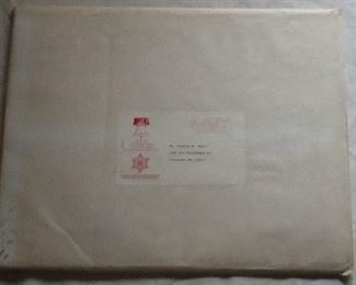 Several SID SOLOMON -ST. LOUIS BLUES LARGE CHRISTMAS CARDS 1960’s-1970’s Rare Collectibles
