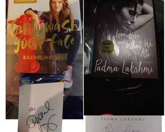 So Many Autographed Books! Rachel Hollis and Padma and Lakshmi
